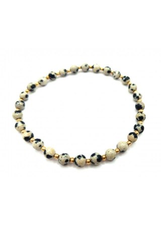 Bransoletka Jaspis dalmatyński 925