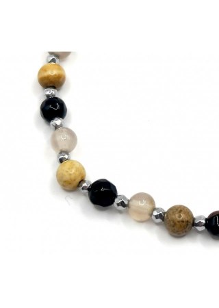 Bransoletka KWARC DYMNY 925