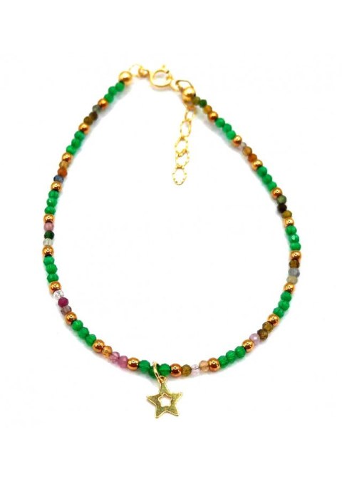 Bransoletka Kocie oko Gwiazdka 925