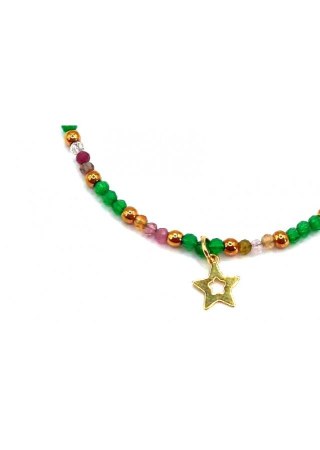 Bransoletka Kocie oko Gwiazdka 925