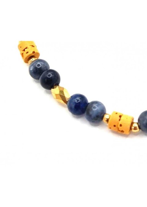 Bransoletka Lawa 925