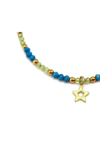 Bransoletka Magnezyt Gwiazdka 925