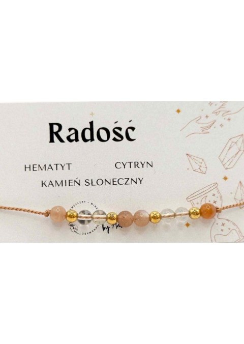 Bransoletka Na Sznurku RADOŚĆ
