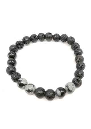 Bransoletka OBSYDIAN LAWA