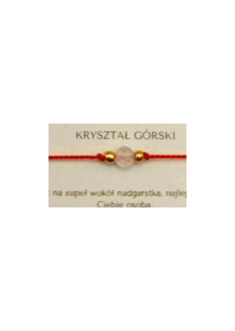 Bransoletka OCZYSZENIA Kryształ Górski
