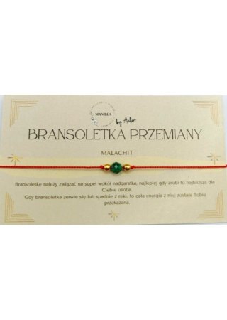 Bransoletka PRZEMIANY Malachit