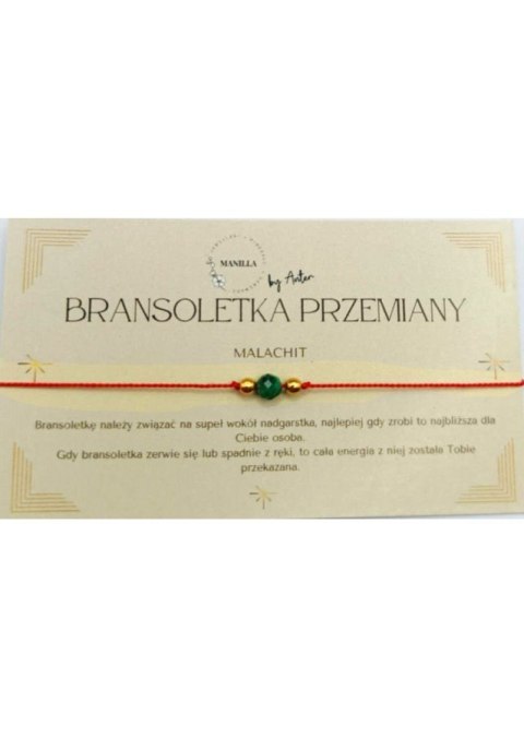 Bransoletka PRZEMIANY Malachit