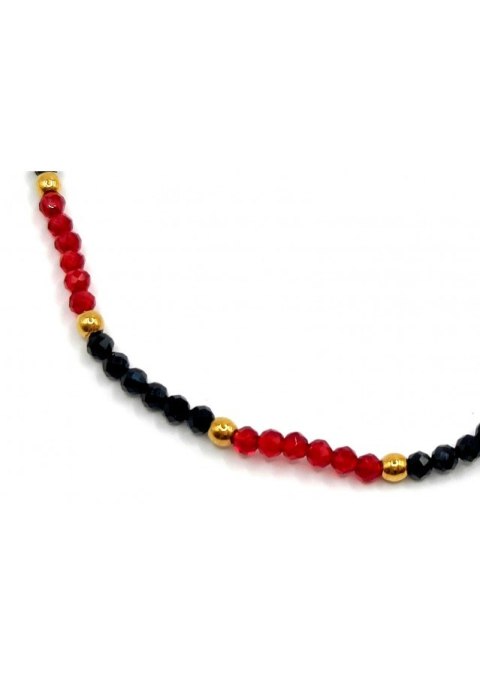 Bransoletka RED&BLACK Spinel 925