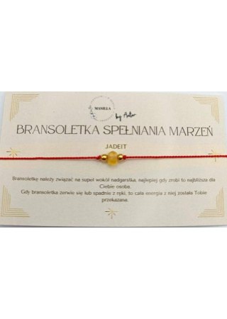 Bransoletka SPEŁNIANIA MARZEŃ Jadeit