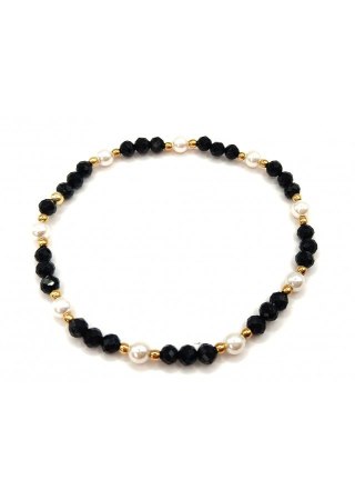 Bransoletka TURMALIN PERŁA 925