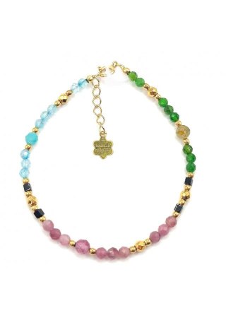 Bransoletka TURMALIN WIOSNA 925