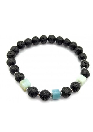 Bransoletka męska Amazonit