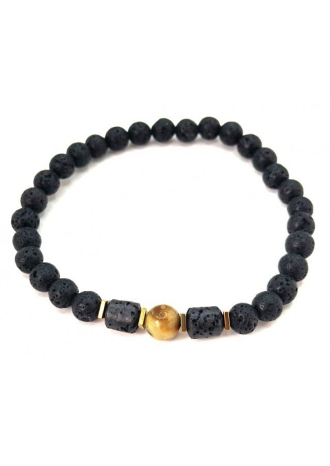 Bransoletka męska Bursztyn