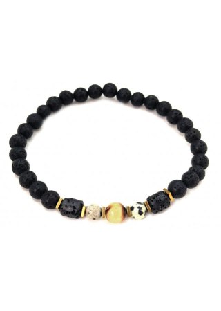 Bransoletka męska Bursztyn