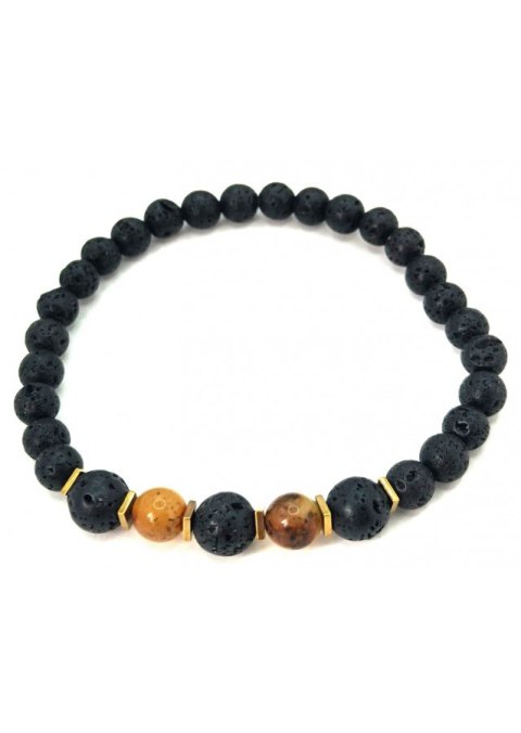 Bransoletka męska Bursztyn