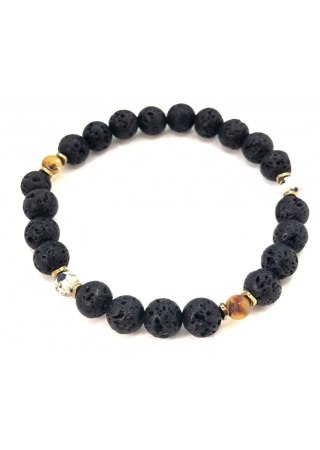 Bransoletka męska Bursztyn