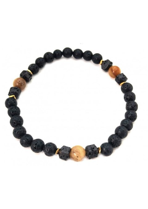 Bransoletka męska Bursztyn