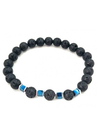 Bransoletka męska Hematyt