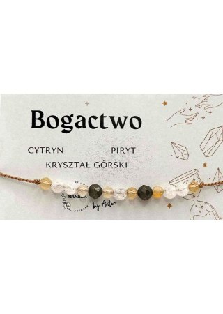 Bransoletka na sznurku BOGACTWO