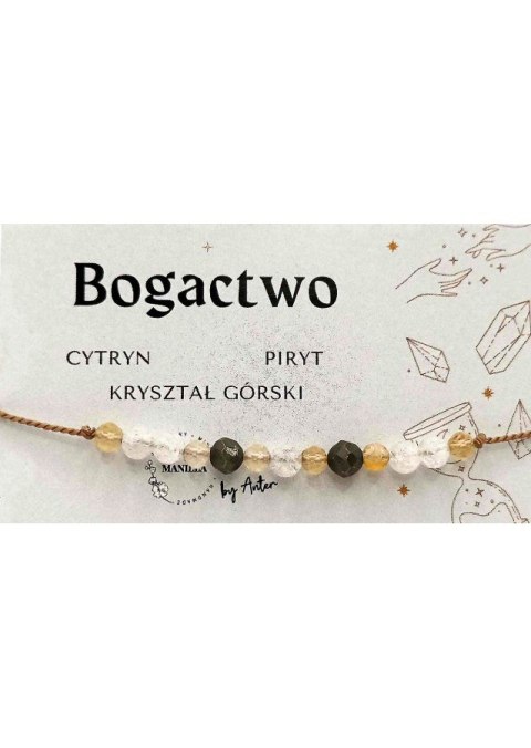 Bransoletka na sznurku BOGACTWO