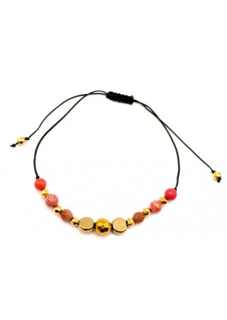 Bransoletka na sznurku Jaspis 925