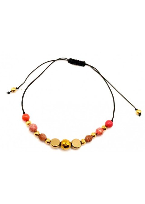 Bransoletka na sznurku Jaspis 925