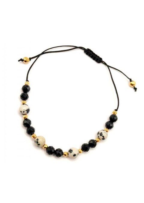 Bransoletka na sznurku TURMALIN JASPIS