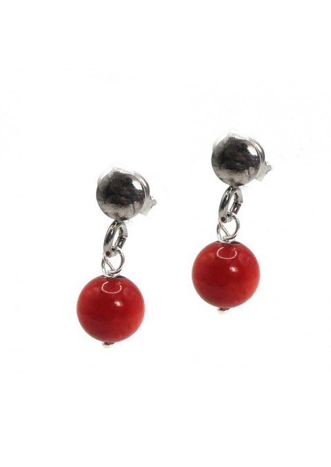 Kolczyki z koralem