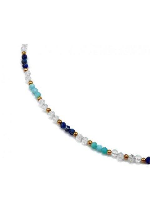 Naszyjnik Amazonit Lapis 925