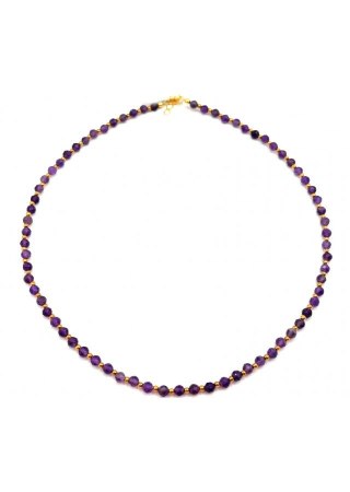 Naszyjnik Ametyst 925