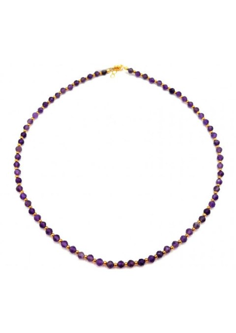 Naszyjnik Ametyst 925