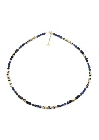 Naszyjnik Jaspis Lapis 925