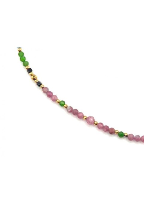 Naszyjnik TURMALIN WIOSNA 925