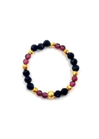 Pierścionek Granat Spinel 925