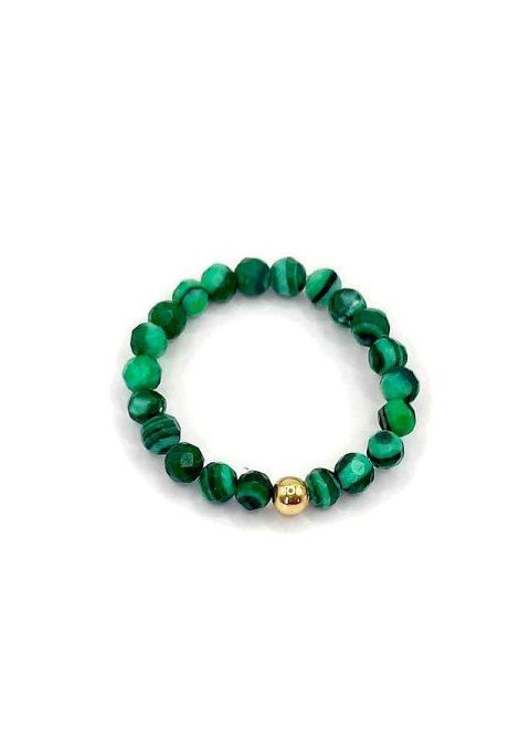 Pierścionek MALACHIT realizacja celów 925