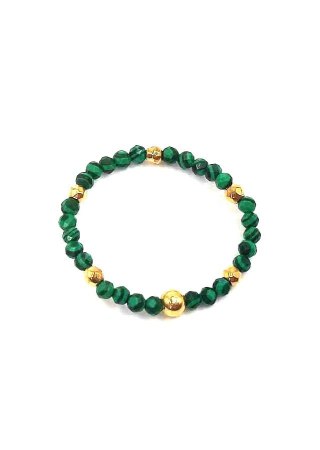 Pierścionek Malachit Hematyt 925