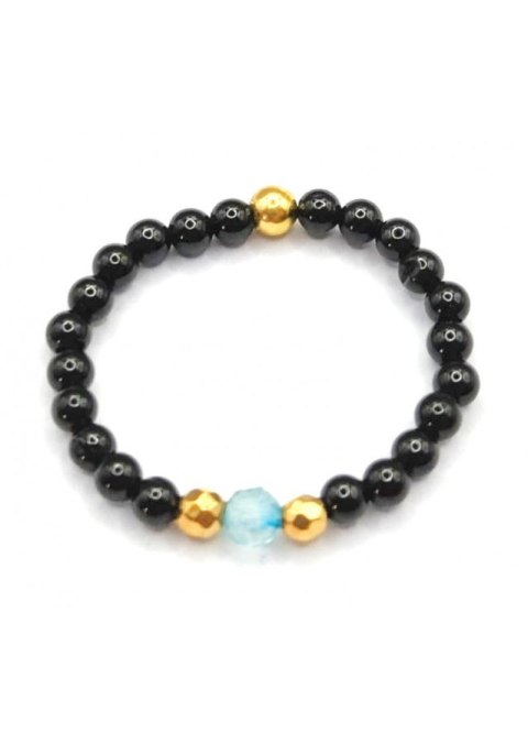 Pierścionek elastyczny Topaz 925