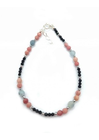 Bransoletka AKWAMARYN 925