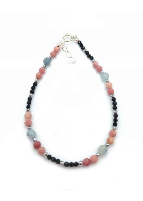 Bransoletka AKWAMARYN 925