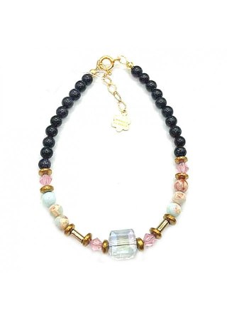 Bransoletka Kryształ Jaspis 925