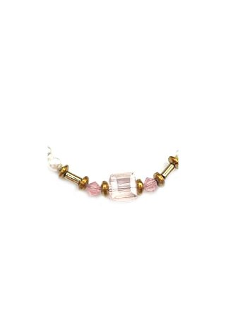 Bransoletka Kryształ Perła 925