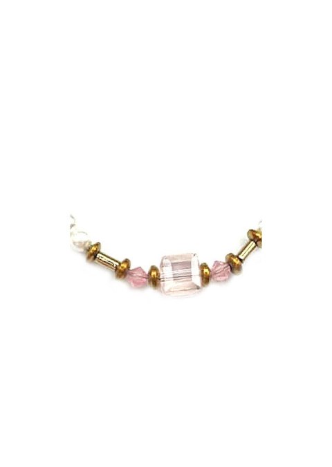 Bransoletka Kryształ Perła 925