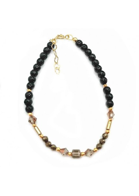 Bransoletka Kryształ Piryt 925