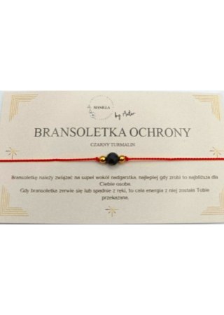Bransoletka OCHRONY Czarny Turmalin