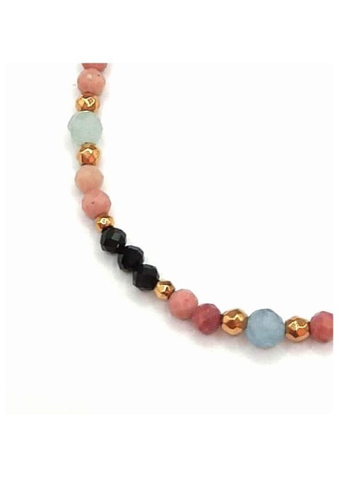 Bransoletka Rodonit 925