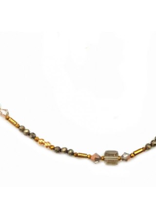 Naszyjnik Kryształ Piryt 925