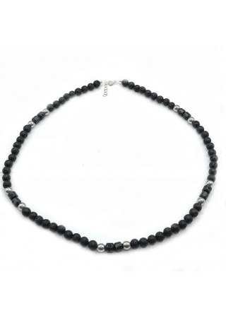 Naszyjnik męski Lawa 925