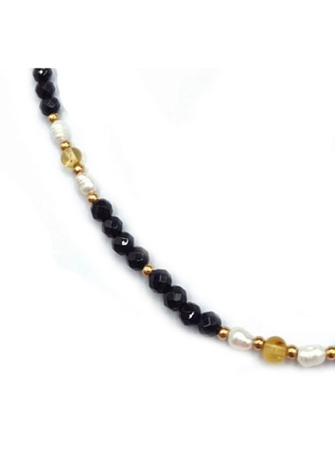 Naszyjnik z Bursztynem 925