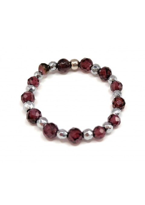 Pierścionek GRANAT 925