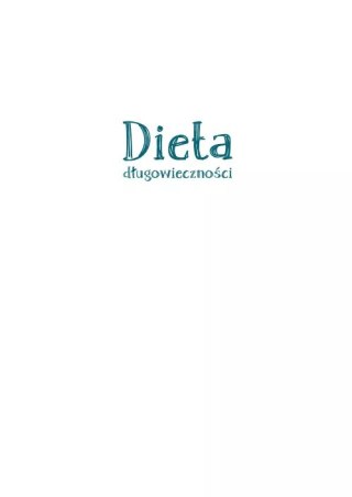 Dieta długowieczności